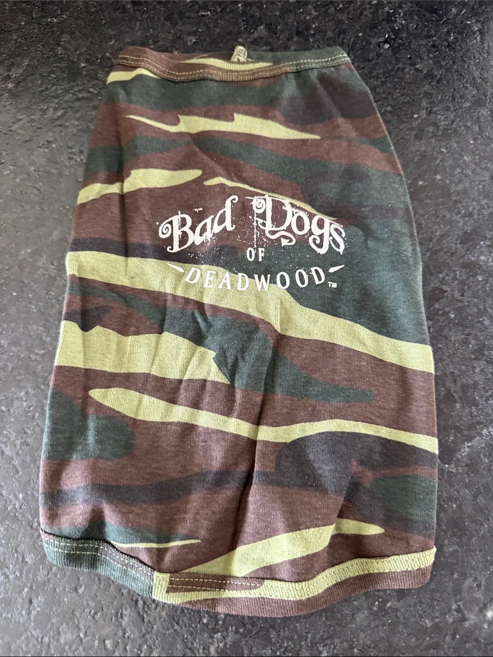 Dog Camo Shirt - Green/Brown